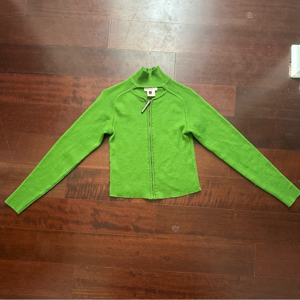 Vintage Dirk Bikkembergs Hommes Pour La Femme Zip-Up Cutout Sweater top